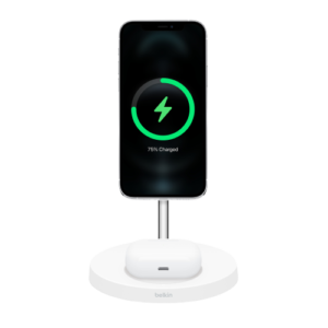 Station de charge sans  fil 2-en-1  BOOST↑CHARGE™  PRO avec MagSafe de  Belkin